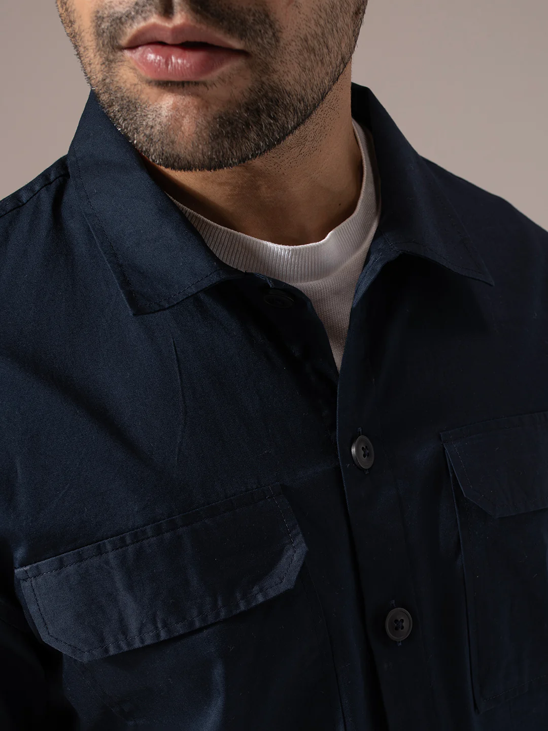 Blue Utility Box Fit Shacket - Image 4