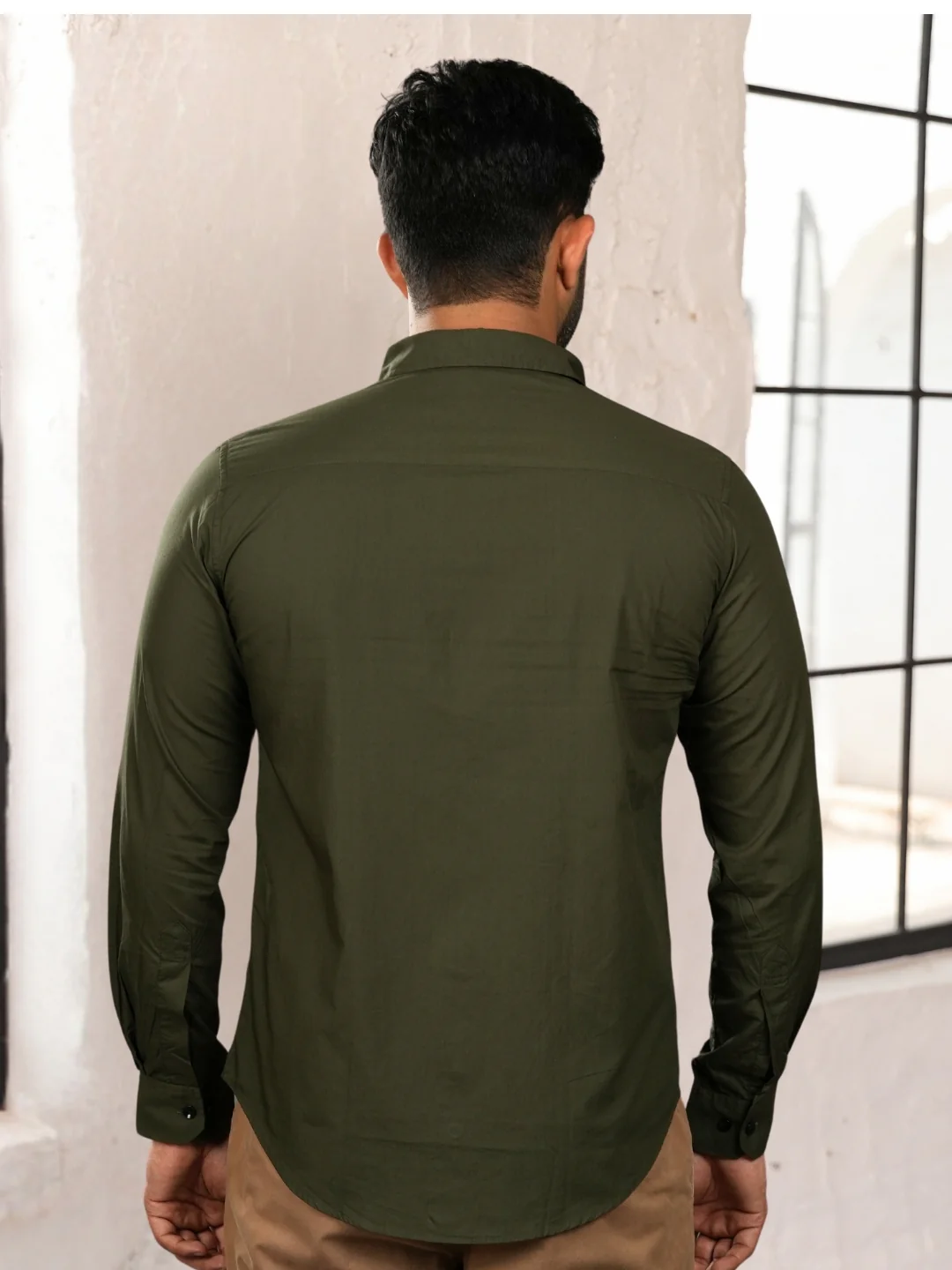 Cedar Green Cut & Sew Cotton Shirt - Image 4