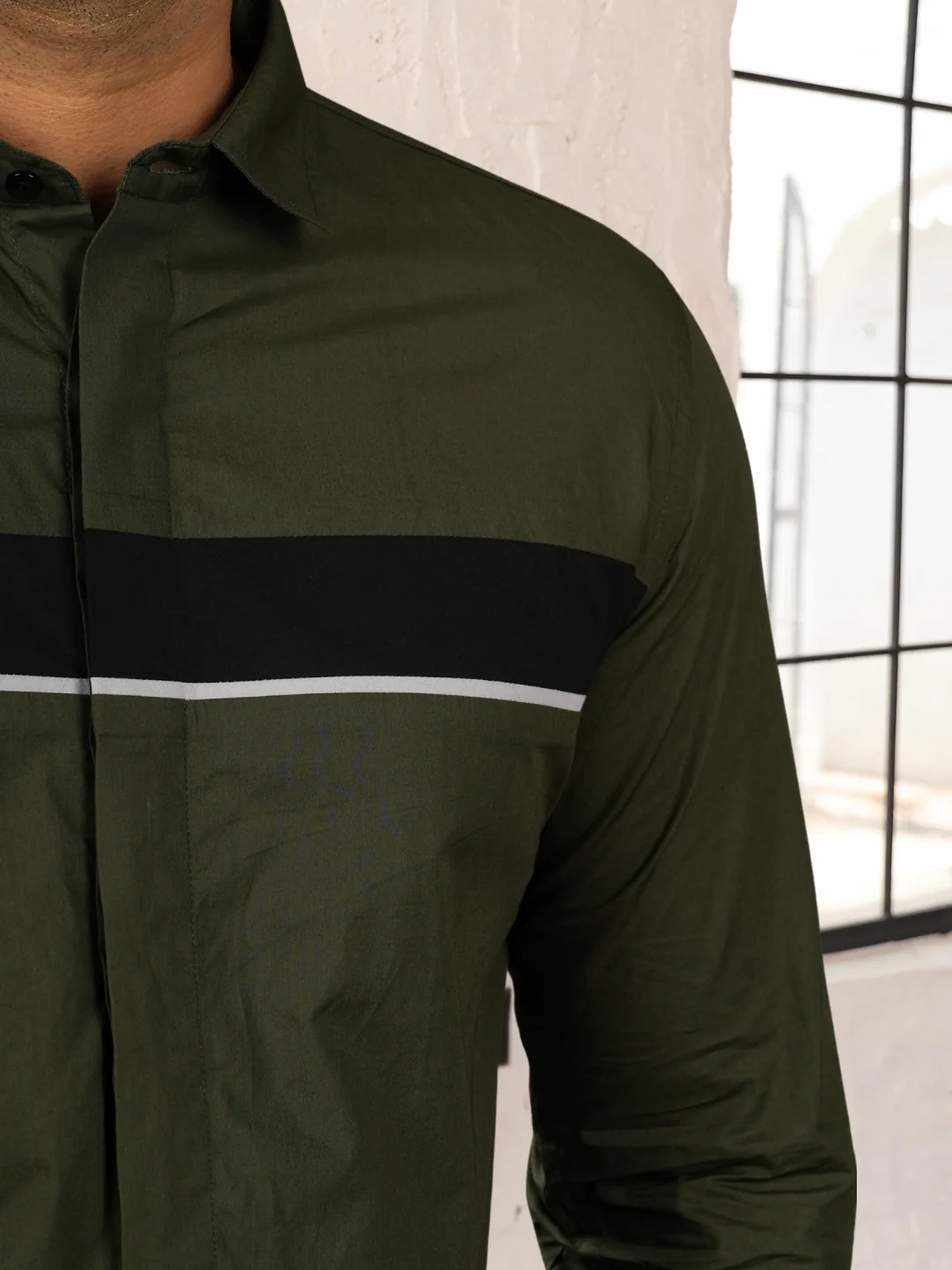 Cedar Green Cut & Sew Cotton Shirt - Image 5