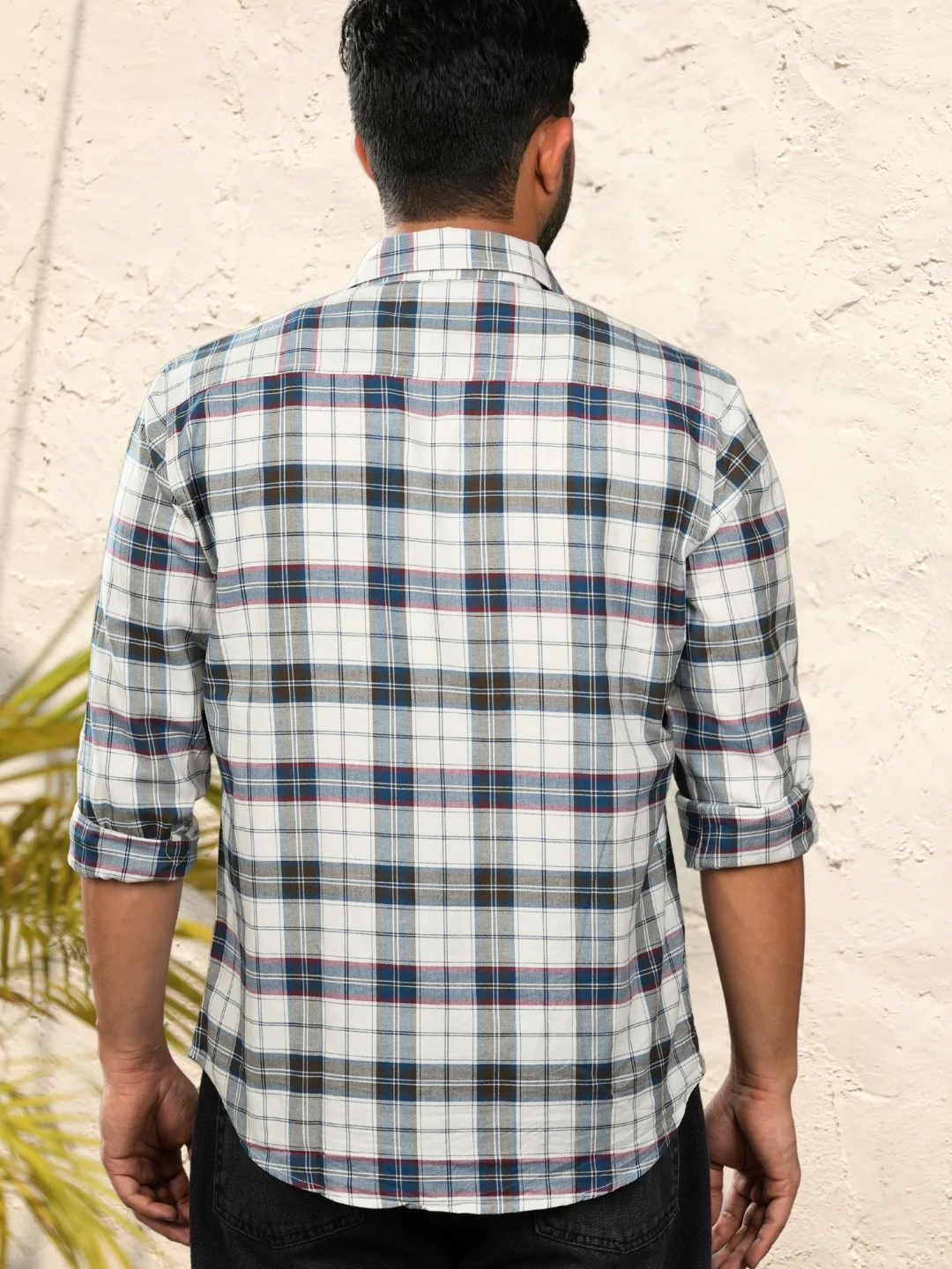 Crystal Teal Checks Shirt - Image 4