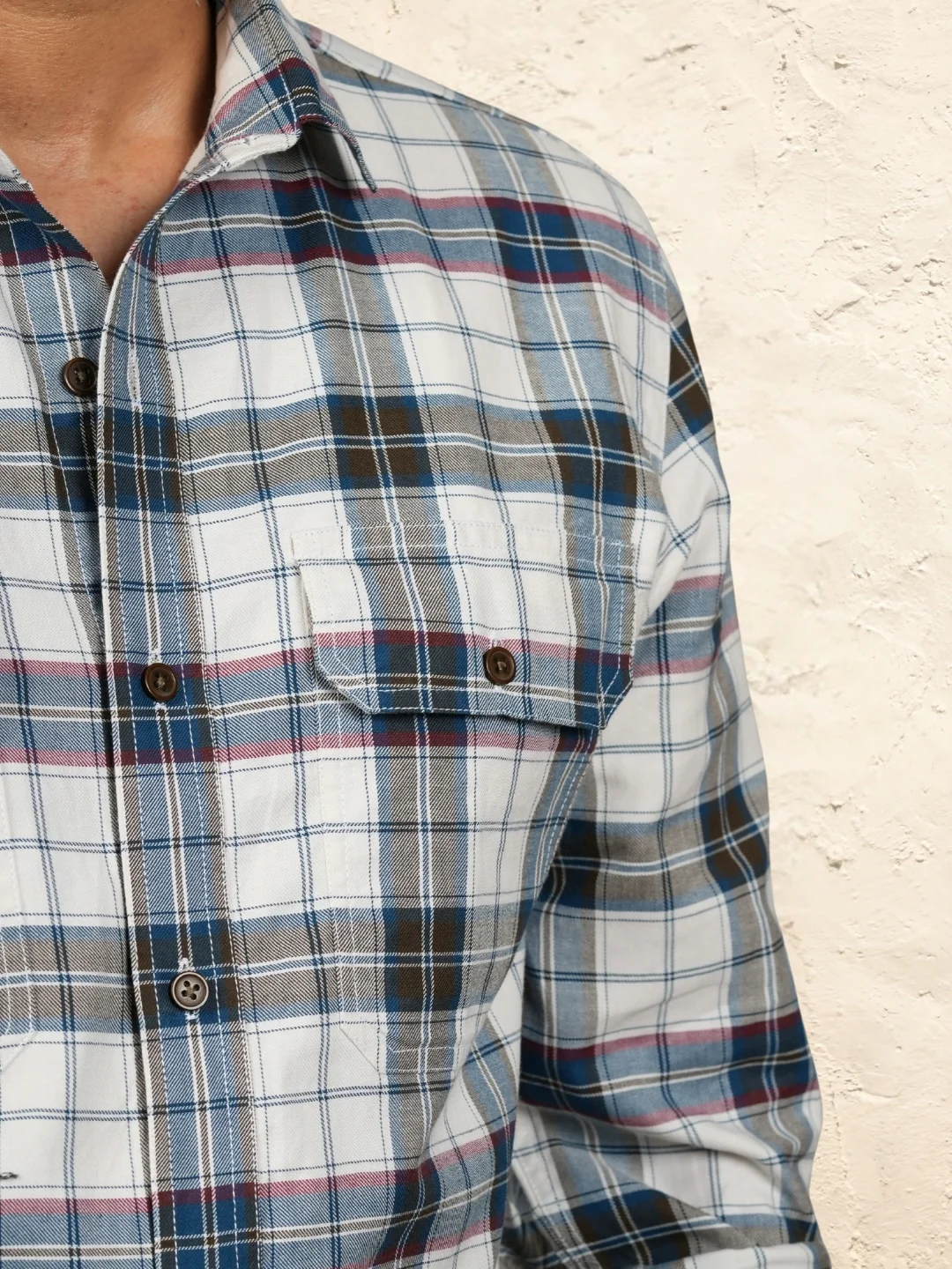 Crystal Teal Checks Shirt - Image 5