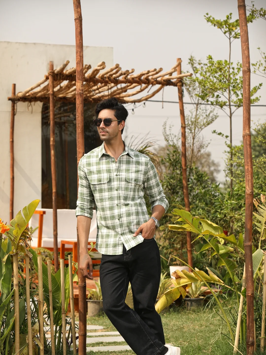 Forrest Green checks shirt - Image 4